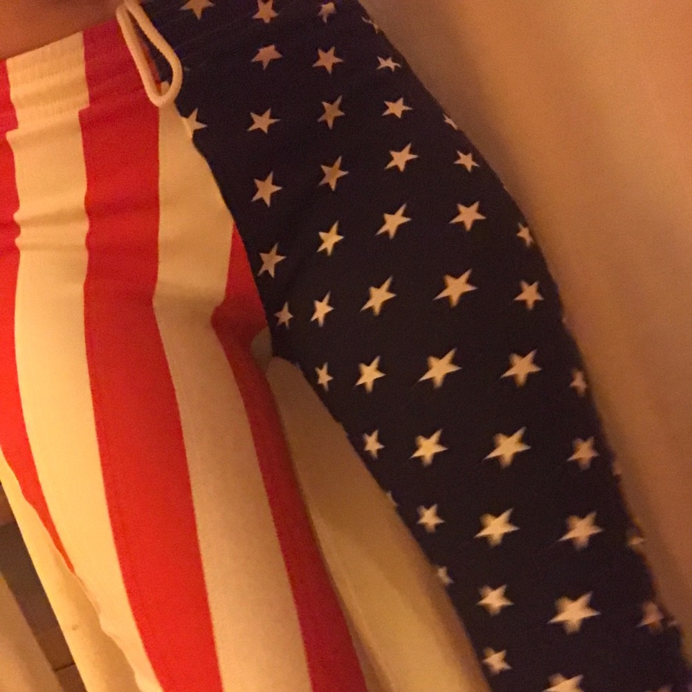 USA America 4th of July Leggings Star Stripe flag - Picture 4 of 4